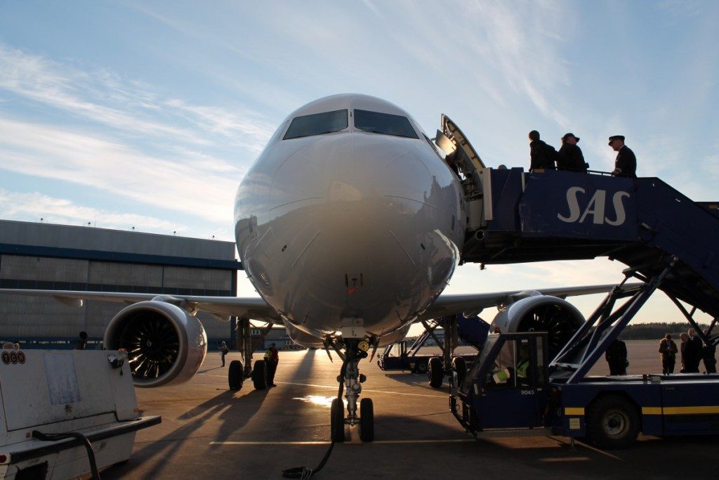 Airbus A320neo, da den i april 2016 var på besøg hos SAS i Stockholm. Foto: Flemming Poulsen