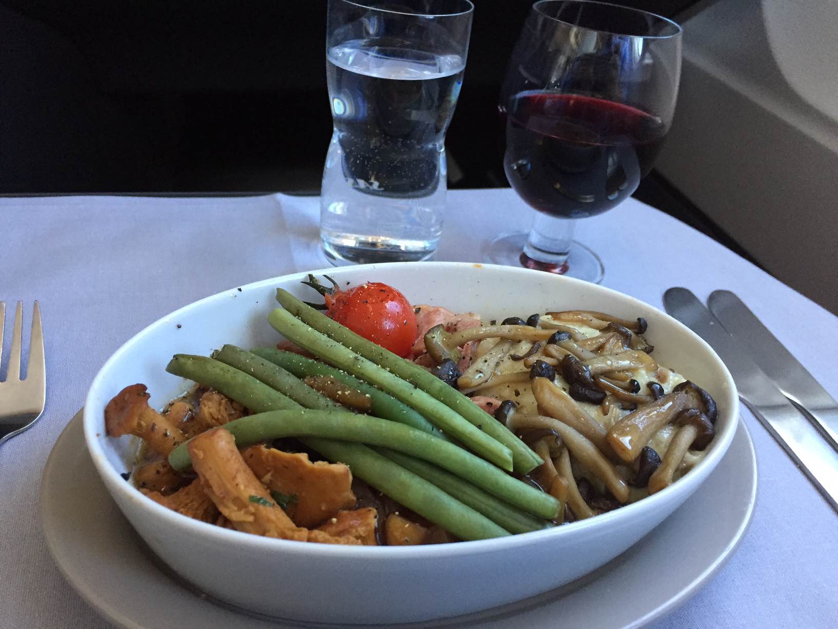 Svineskank med risotto til hovedret (som dog denne dag var tilberedt af svinekotelet). Utroligt mørt og lækkert.