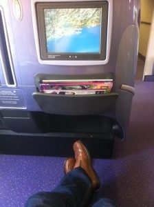 God plads på Thai Airways Business Class. Booket takket være bonuspoint.
