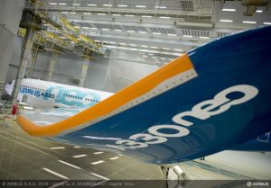 De nye og størrre sharklets på Airbus A330neo. Foto: Airbus