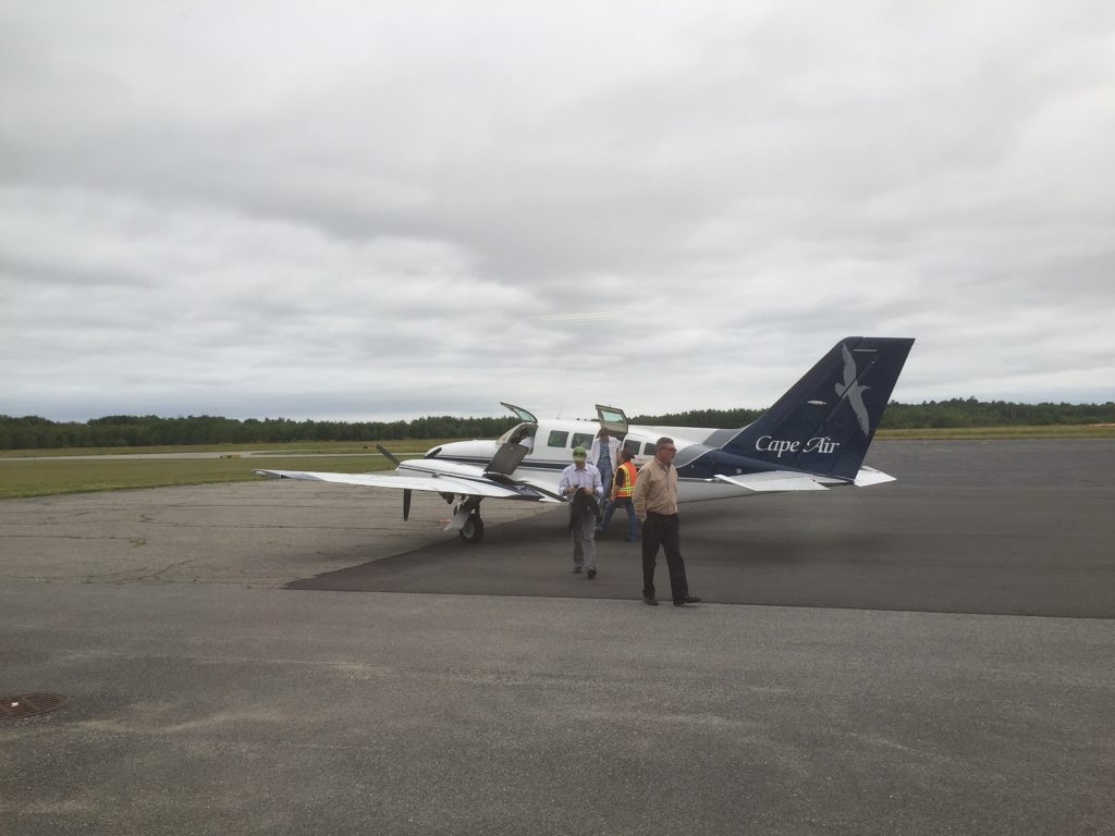 CapeAir flyver fra Boston til Rockland med små Cesna-fly. Turen tager under 1 time. Foto: Flemming Poulsen