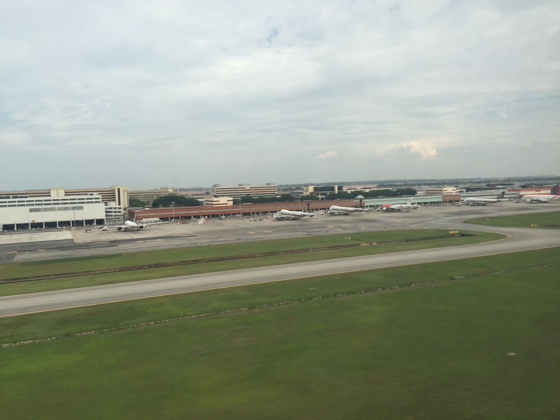Snart touch down på Singapore Changi flyplassen