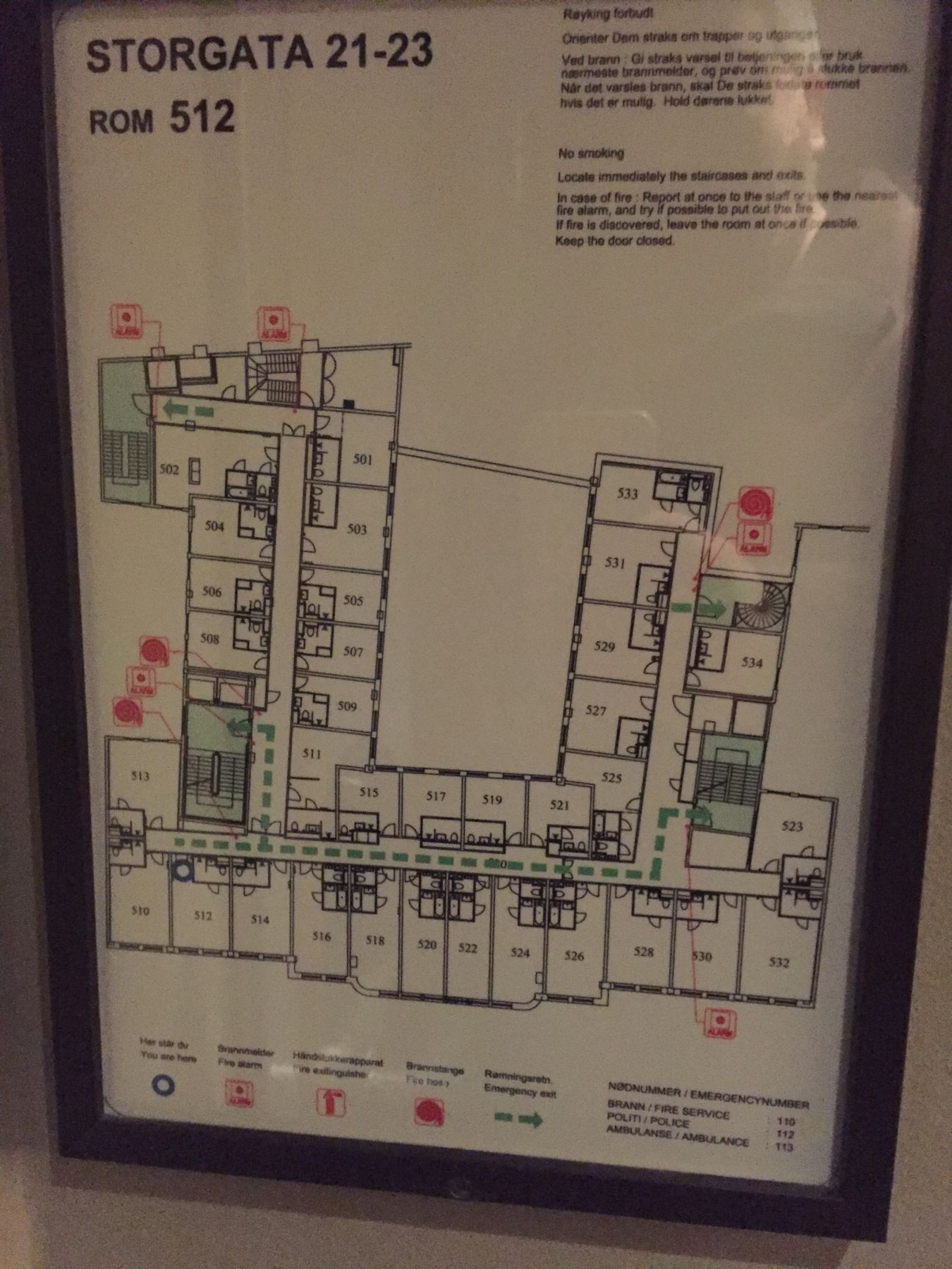 Etasjeplanen